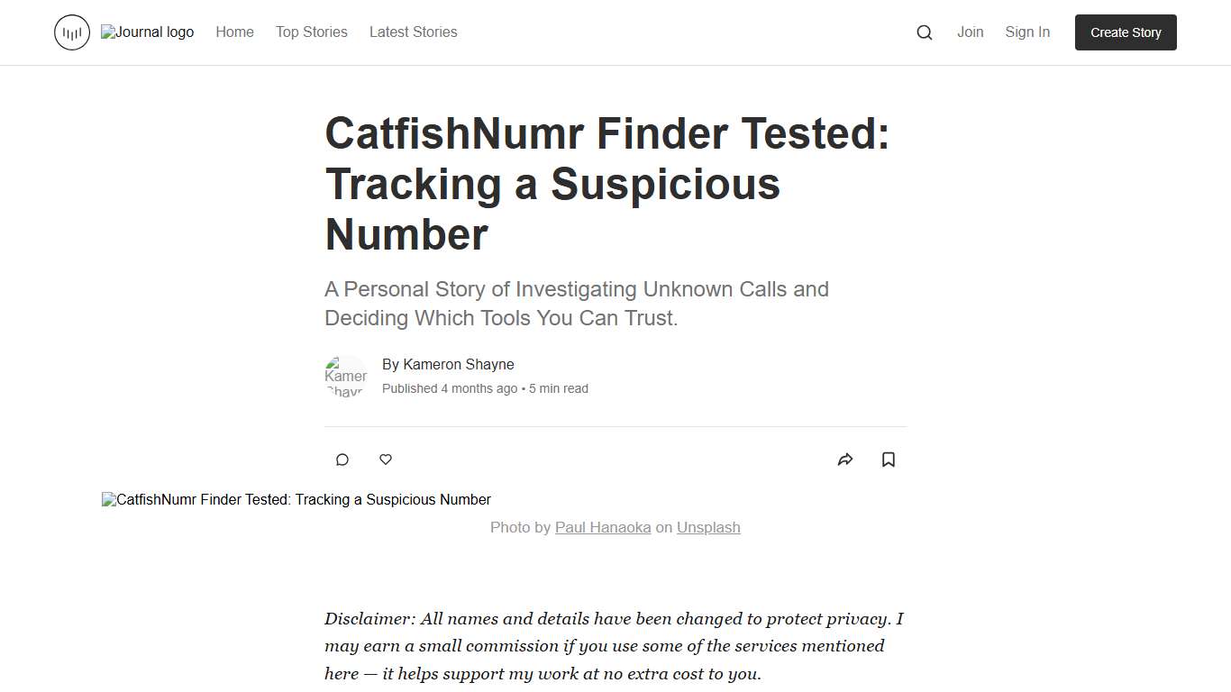 CatfishNumr Finder Tested: Tracking a Suspicious Number | Journal