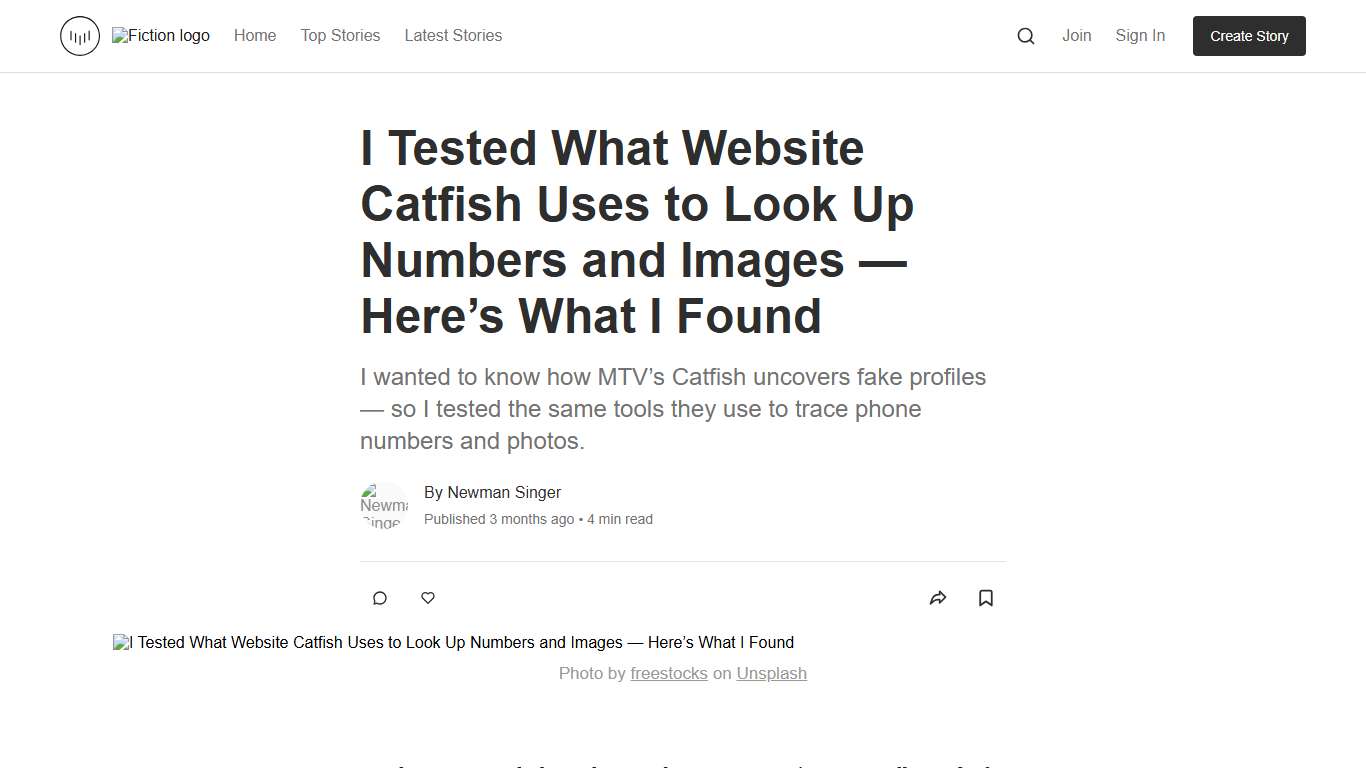 I Tested What Website Catfish Uses to Look Up Numbers and Images — Here’s What I Found | Fiction